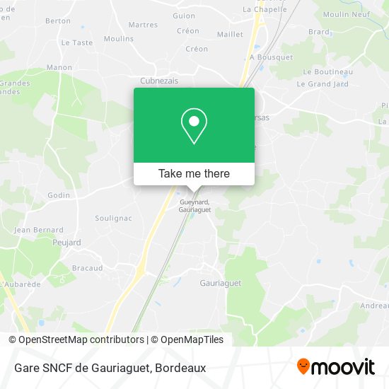 Gare SNCF de Gauriaguet map