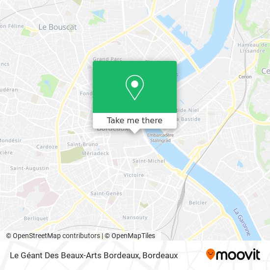 Le Géant Des Beaux-Arts Bordeaux map
