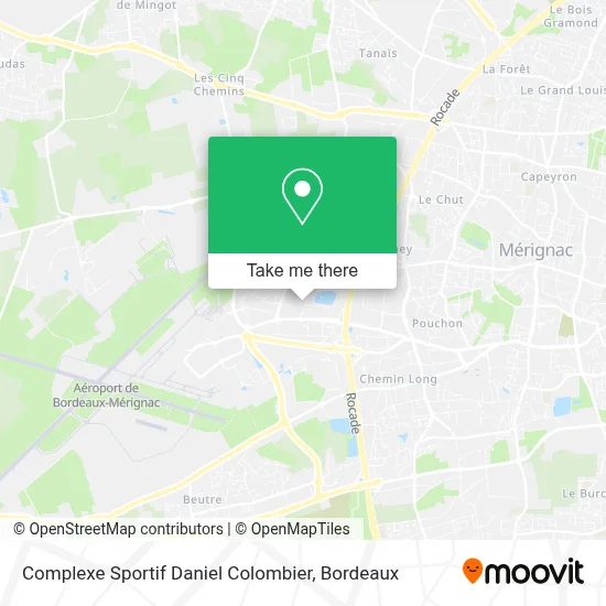 Complexe Sportif Daniel Colombier map