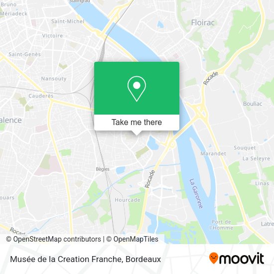 Musée de la Creation Franche map