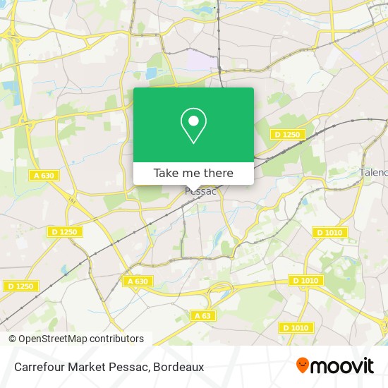Carrefour Market Pessac map