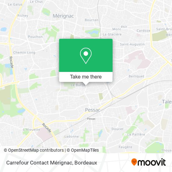 Carrefour Contact Mérignac map