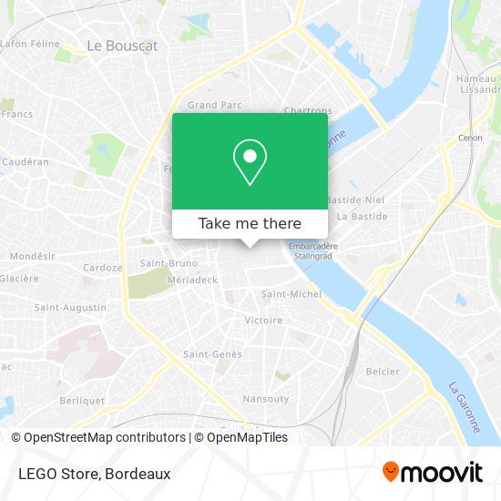 How to get to LEGO Store in Bordeaux by Bus, Rail or Train?