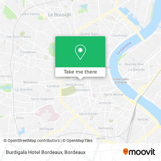 Burdigala Hotel Bordeaux map