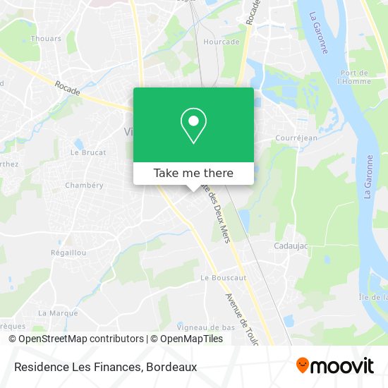 Residence Les Finances map