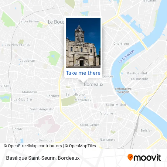 Basilique Saint-Seurin map