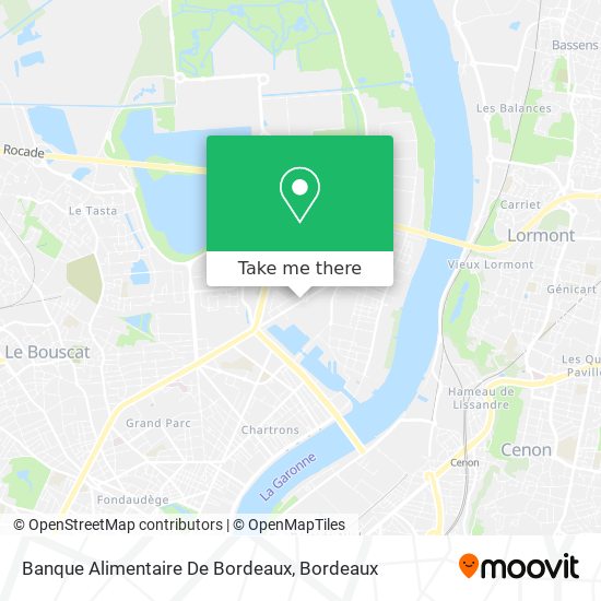 Banque Alimentaire De Bordeaux map