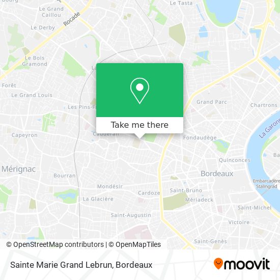 Sainte Marie Grand Lebrun map