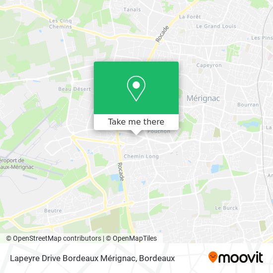 Lapeyre Drive Bordeaux Mérignac map