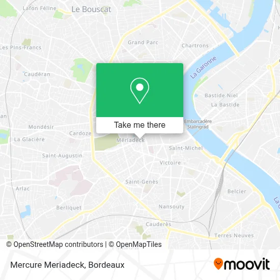 Mercure Meriadeck map