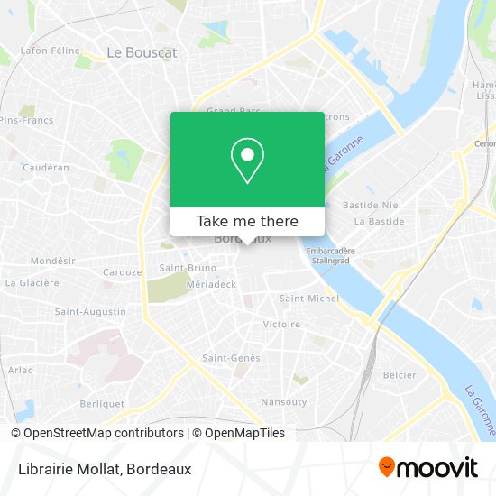 Mapa Librairie Mollat