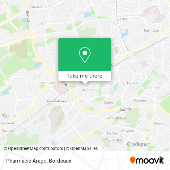 Pharmacie Arago map