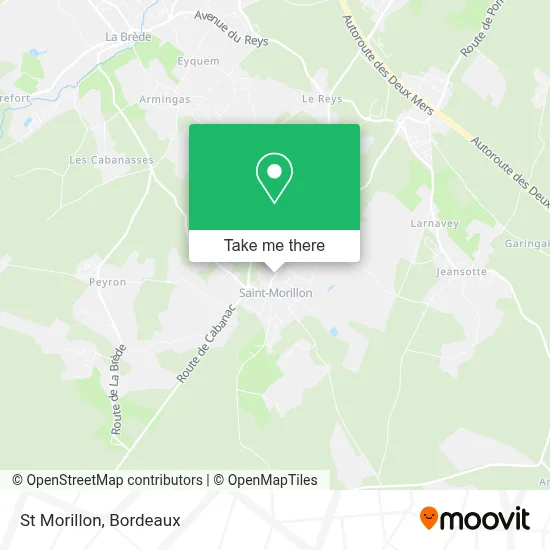 St Morillon map