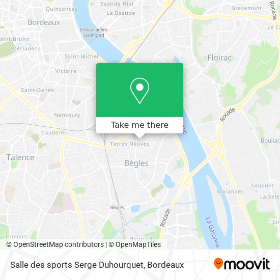 Salle des sports Serge Duhourquet map