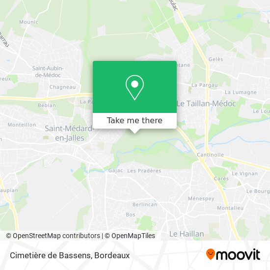 Cimetière de Bassens map