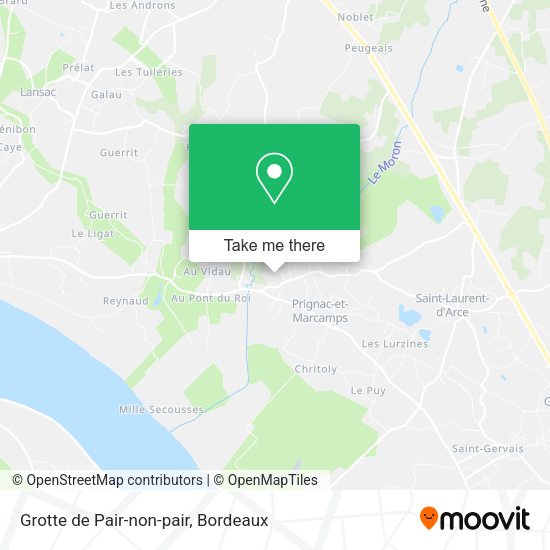 Grotte de Pair-non-pair map