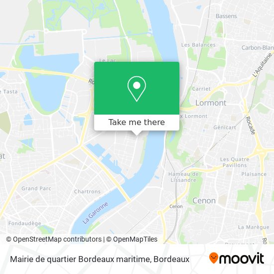 Mairie de quartier Bordeaux maritime map