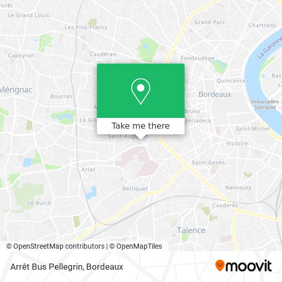 Arrêt Bus Pellegrin map