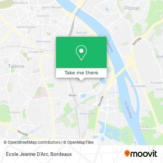 École Jeanne D'Arc map