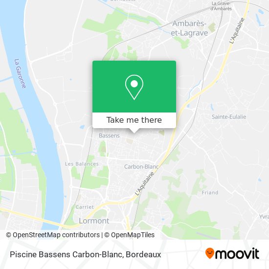 Piscine Bassens Carbon-Blanc map