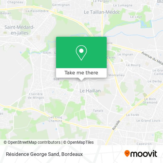 Résidence George Sand map