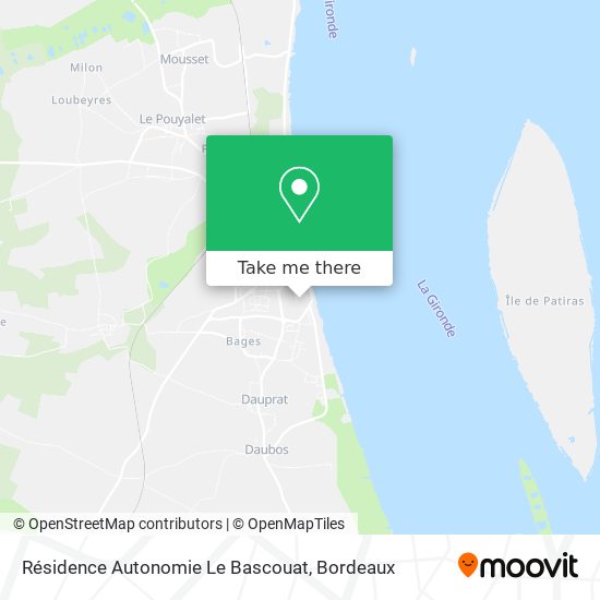 Mapa Résidence Autonomie Le Bascouat