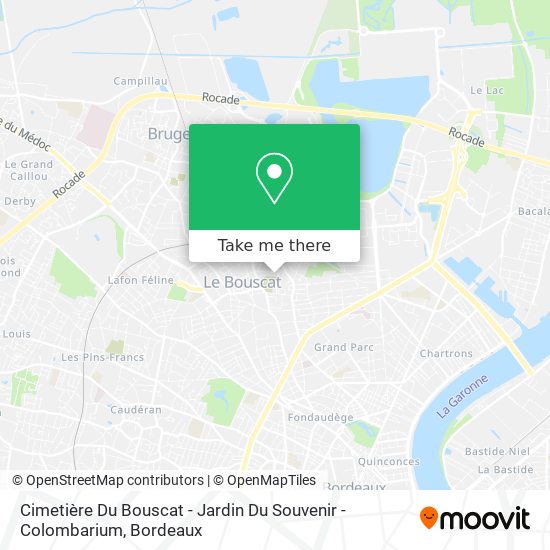 Cimetière Du Bouscat - Jardin Du Souvenir - Colombarium map