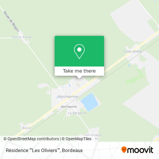 Résidence ""Les Oliviers"" map