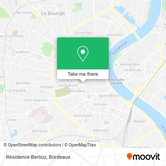 Résidence Berlioz map