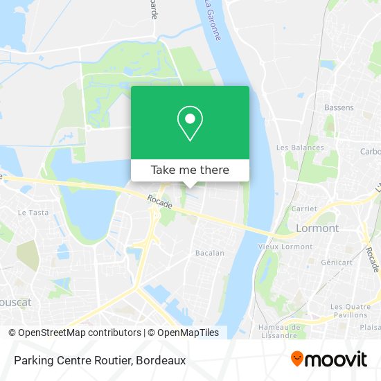 Parking Centre Routier map