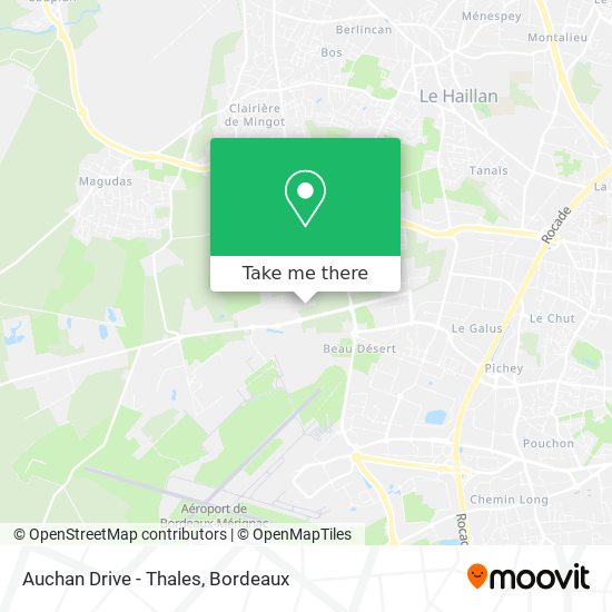 Auchan Drive - Thales map