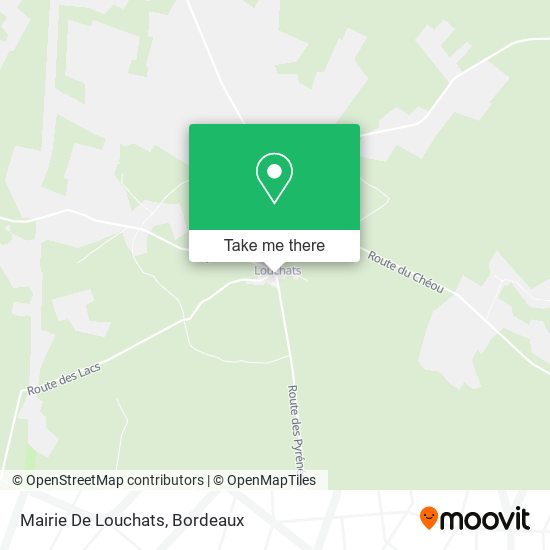 Mairie De Louchats map