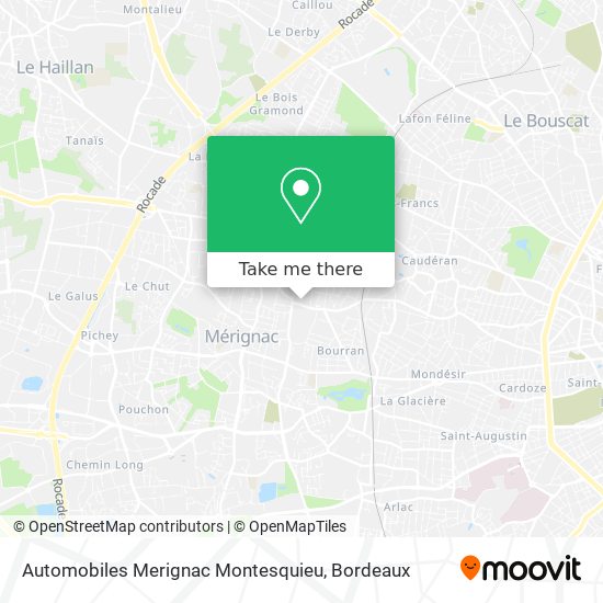 Automobiles Merignac Montesquieu map
