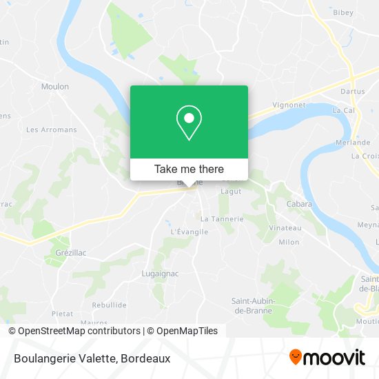 Mapa Boulangerie Valette