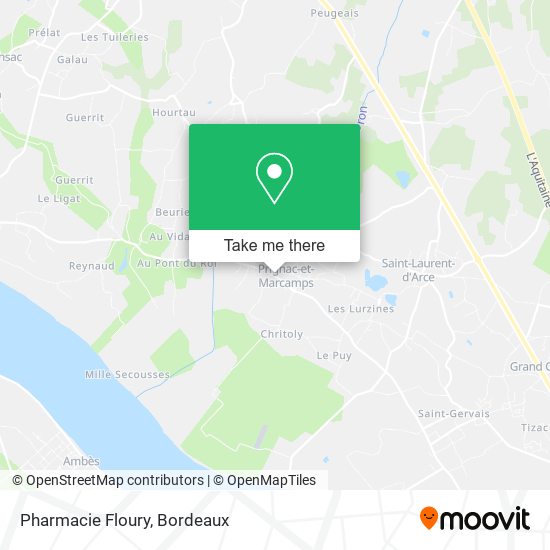 Pharmacie Floury map