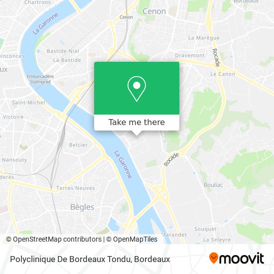 Mapa Polyclinique De Bordeaux Tondu