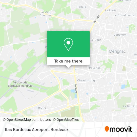 Ibis Bordeaux Aéroport map