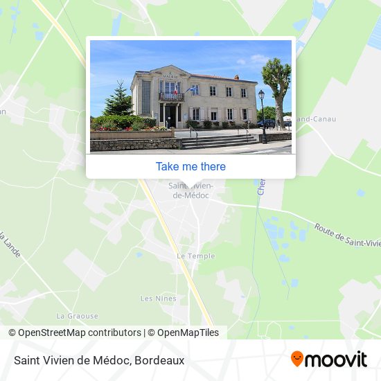 Saint Vivien de Médoc map