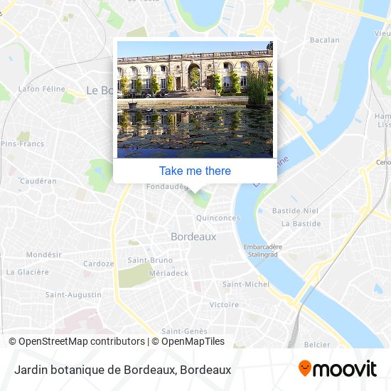 Jardin botanique de Bordeaux map