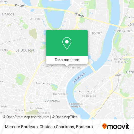 Mercure Bordeaux Chateau Chartrons map