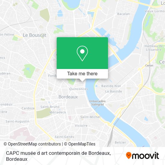 CAPC musée d art contemporain de Bordeaux map