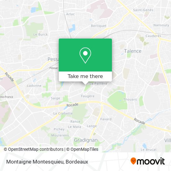 Montaigne Montesquieu map