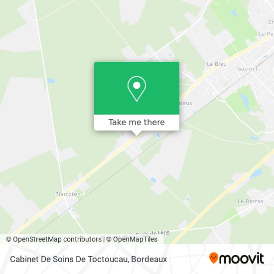 Cabinet De Soins De Toctoucau map