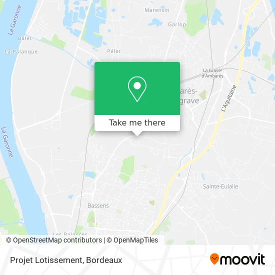 Projet Lotissement map