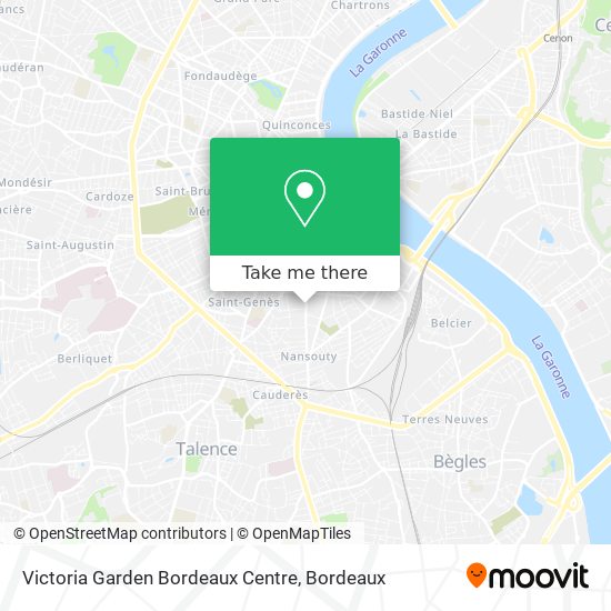 Victoria Garden Bordeaux Centre map