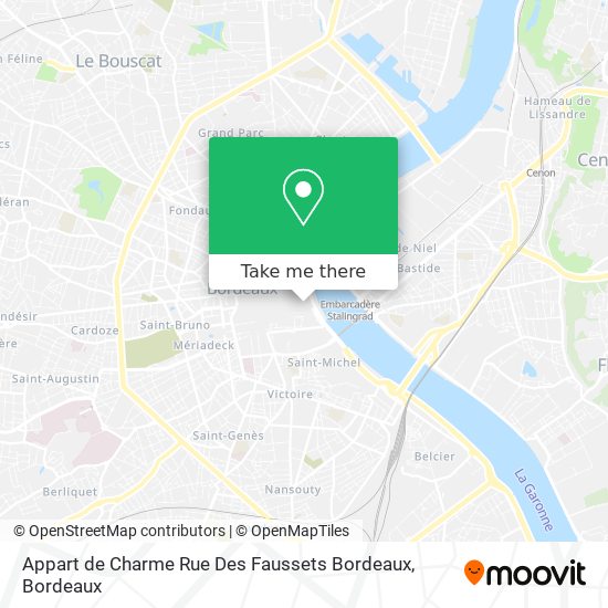 Appart de Charme Rue Des Faussets Bordeaux map