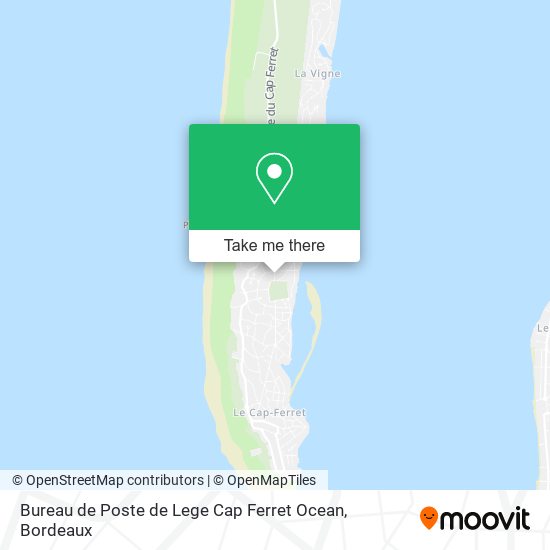 Bureau de Poste de Lege Cap Ferret Ocean map