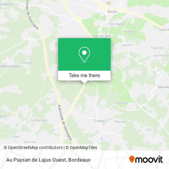 Au Paysan de Lajus Ouest map