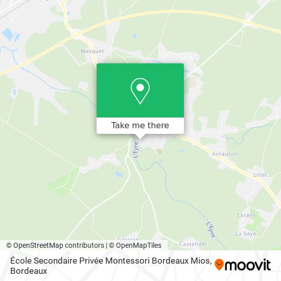 École Secondaire Privée Montessori Bordeaux Mios map