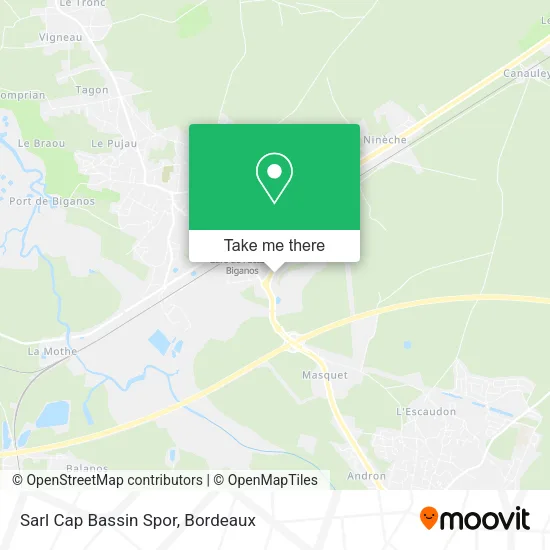 Sarl Cap Bassin Spor map